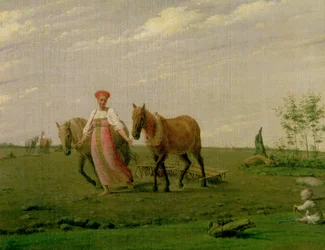 Szántás tavasszal, 1820-as évek
